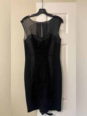 Cache black midi dress